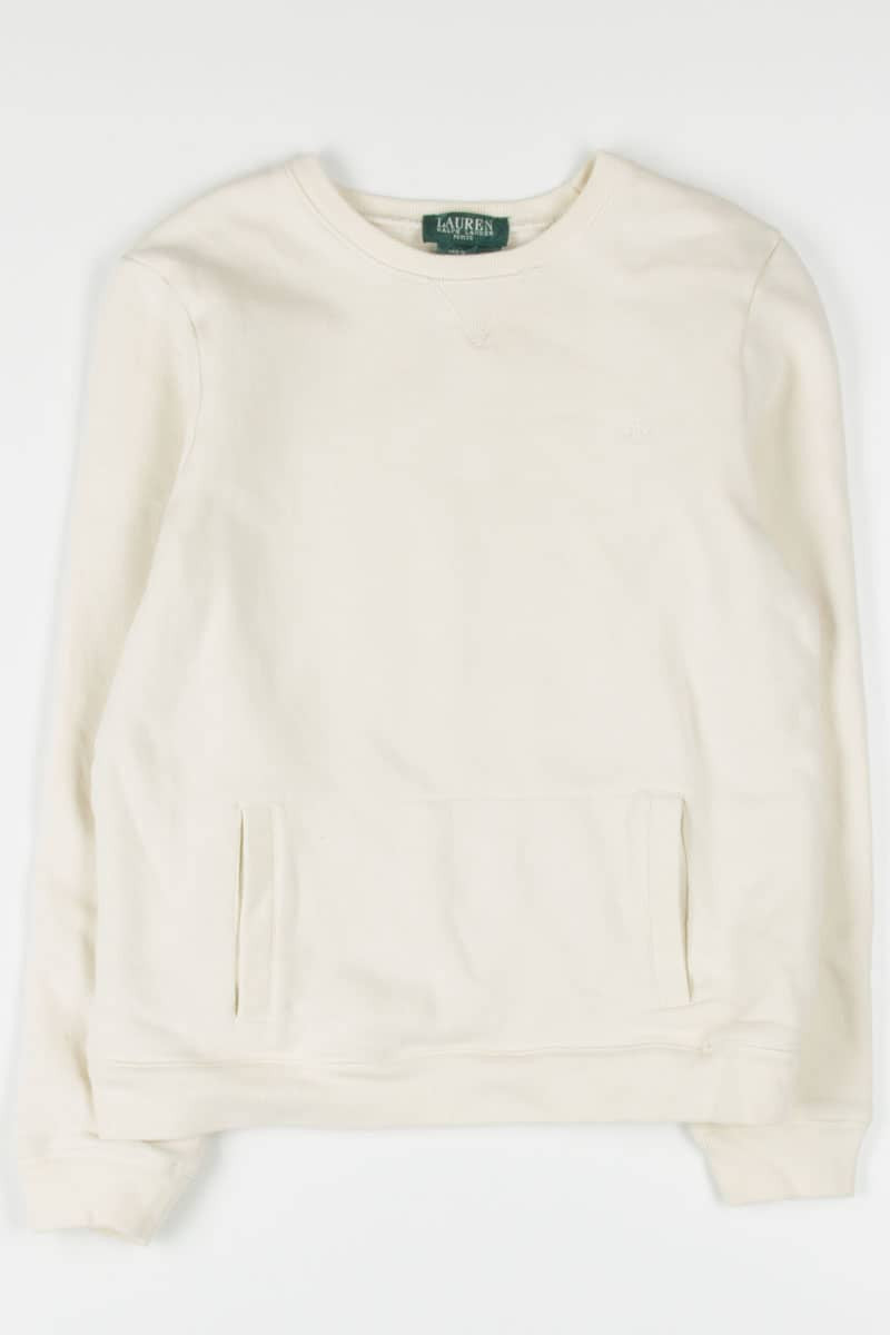 Light Beige Ralph Lauren Pocket Sweatshirt