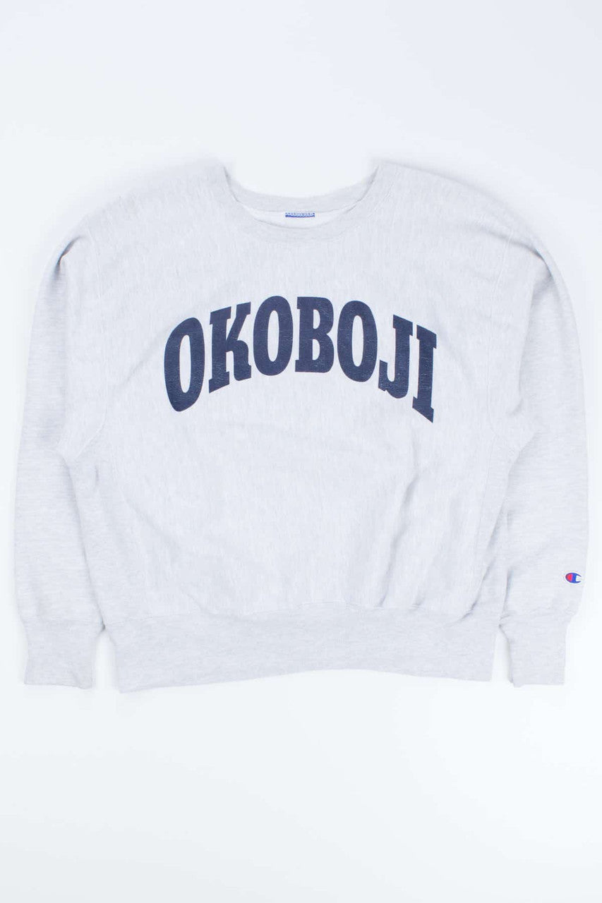 Okoboji on Champion Reverse Weave Sweatshirt