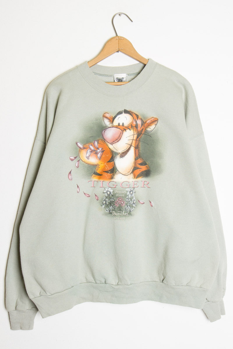 Tiger and Blooms Vintage Sweatshirt