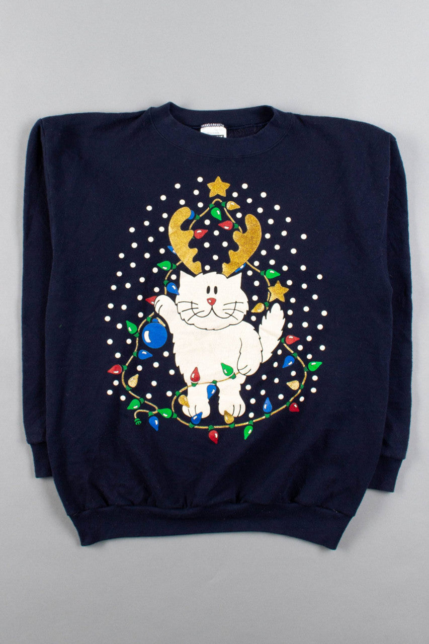 Christmas Cat Sweatshirt