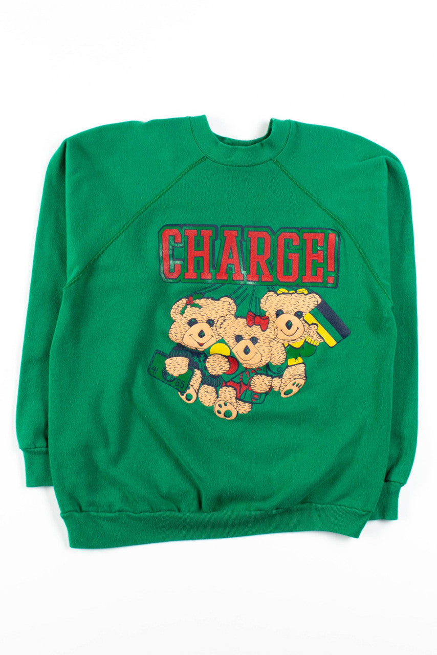 Charge! Credit Card Teddy Bears Sweatshirt
