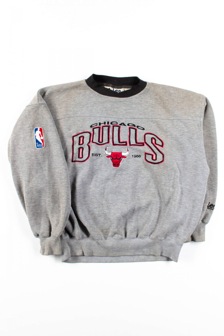 Chicago Bulls Black Collar Sweatshirt