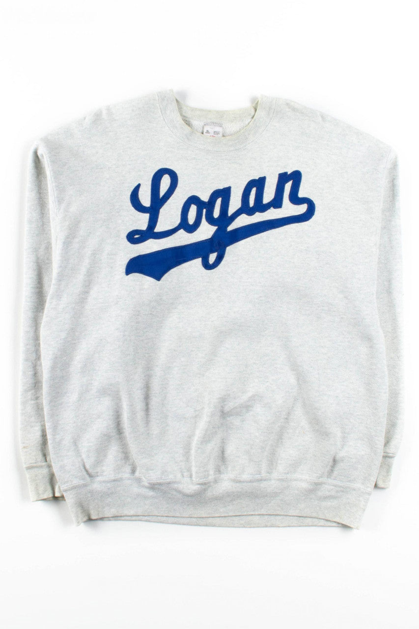 Embroidered Logan Script Sweatshirt