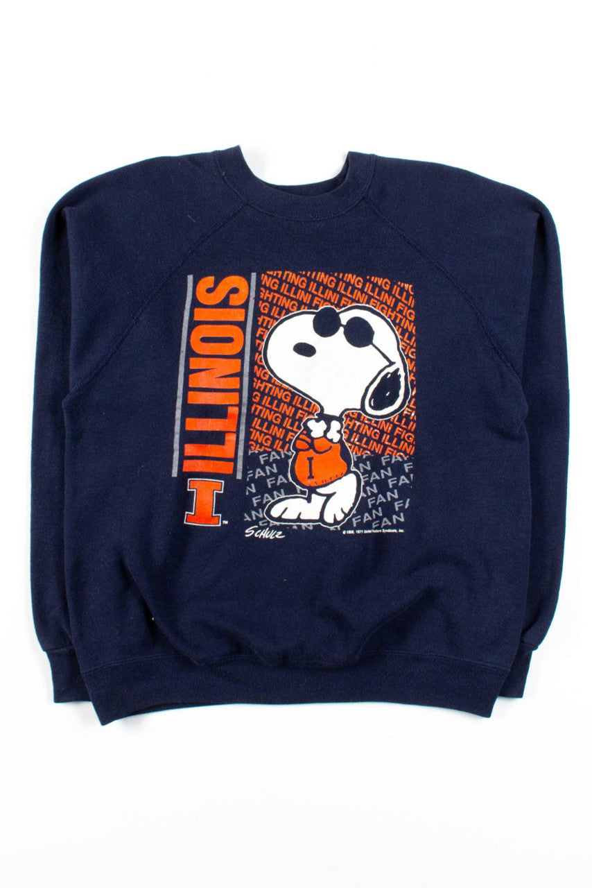 Illinois Illini Snoopy Sweatshirt