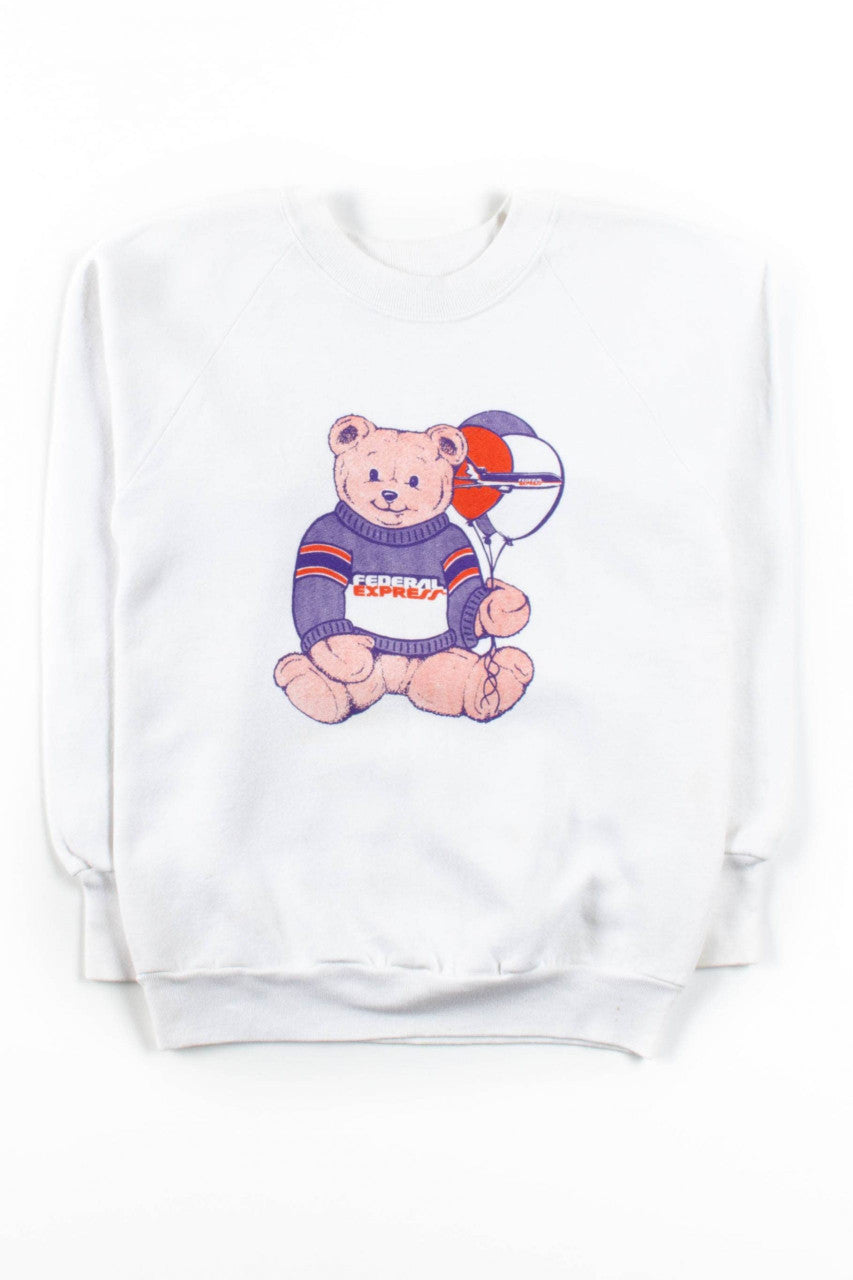 Federal Express Teddy Bear Sweatshirt