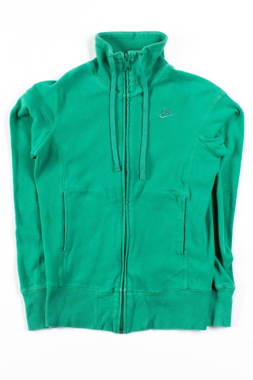 Green Zip Nike Sweatshirt