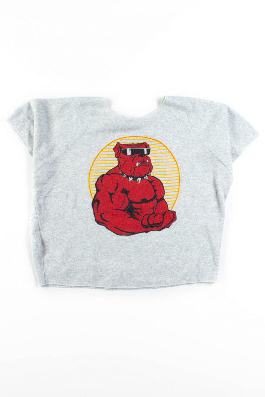 Buff Bulldog Oversized Cutoff Sweatshirt