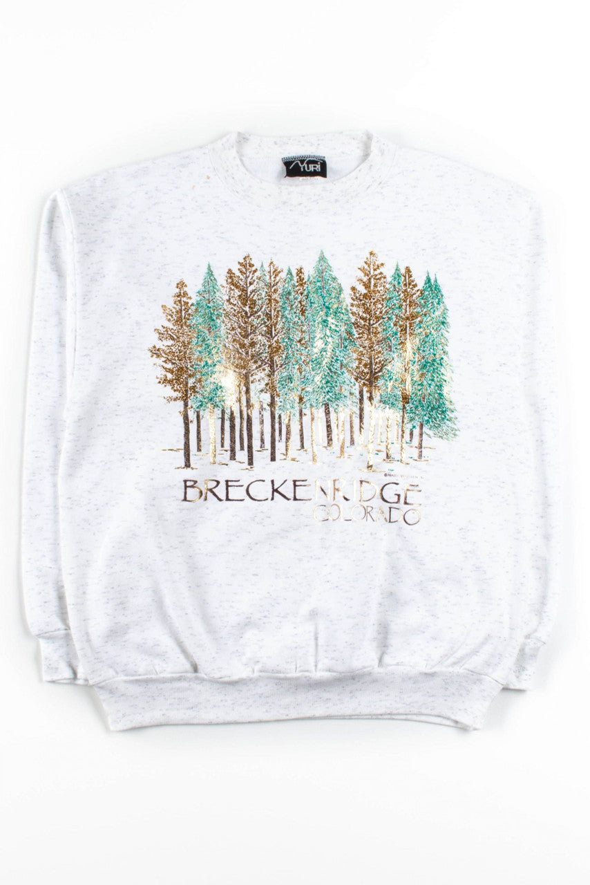 Breckenridge Colorado Gold Foil Sweatshirt