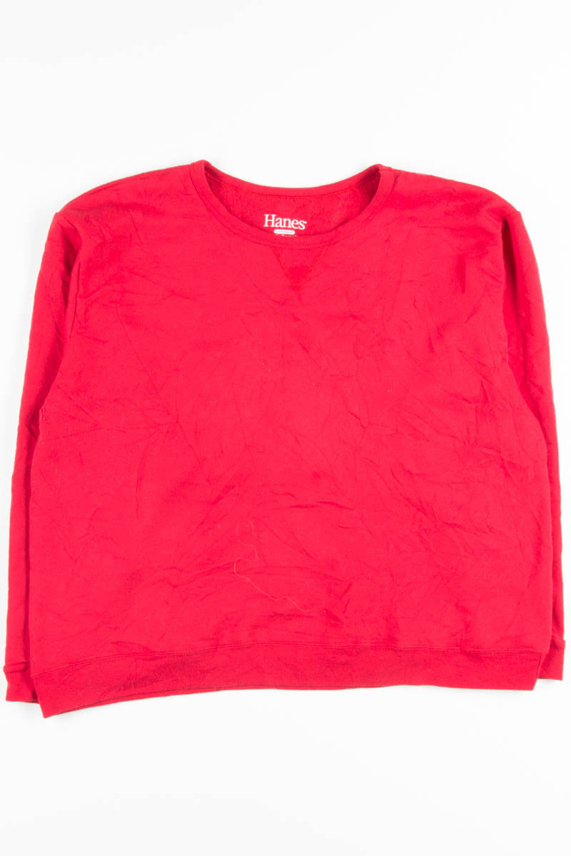 Red Recycled Sweatshirt