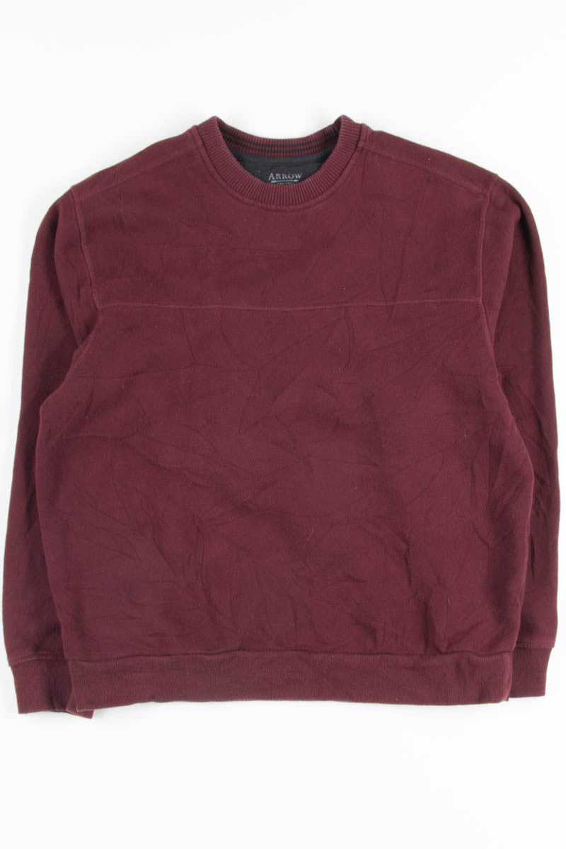 Burgundy Recycled Sweatshirt 3