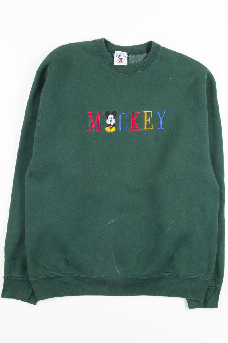 Green Mickey Mouse Sweatshirt