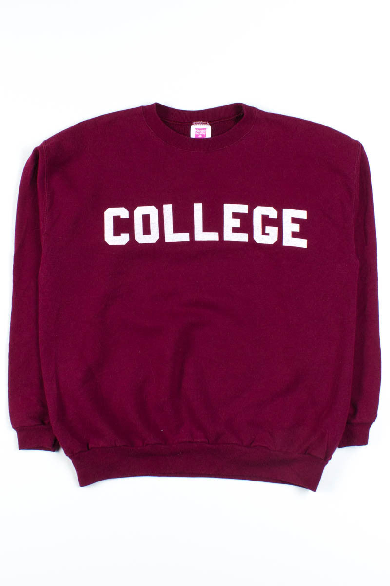 Maroon College Sweatshirt
