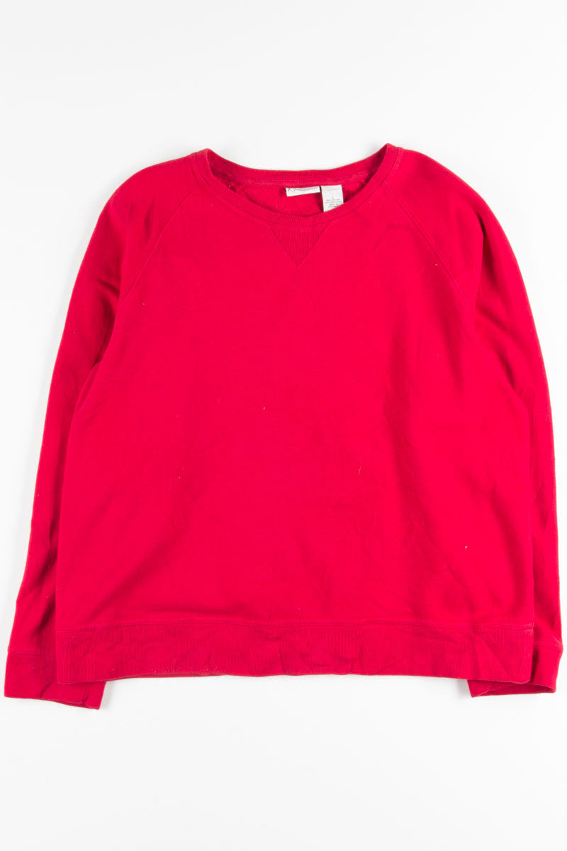 Red Recycled Sweatshirt 1