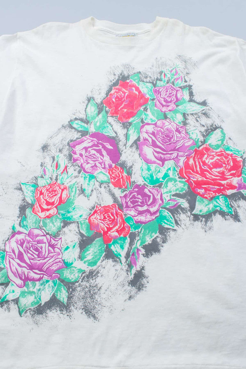 Deadstock Roses T-Shirt (Single Stitch)