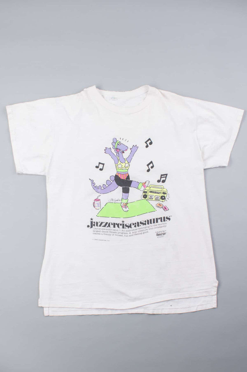 Jazzerciseasaurus Vintage T-Shirt (Single Stitch)