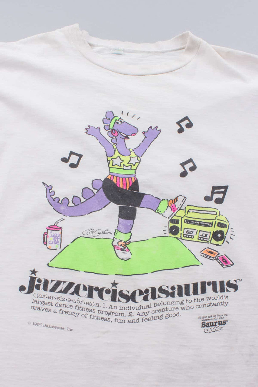 Jazzerciseasaurus Vintage T-Shirt (Single Stitch)