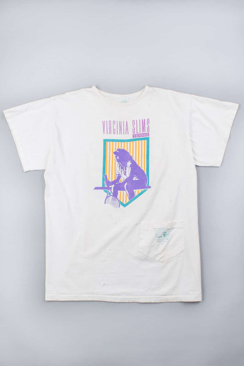 Virginia Slims Tennish Shirt (Single Stitch)