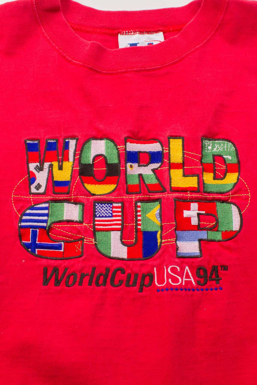 94' World Cup Embroidered T-Shirt (Single Stitch)