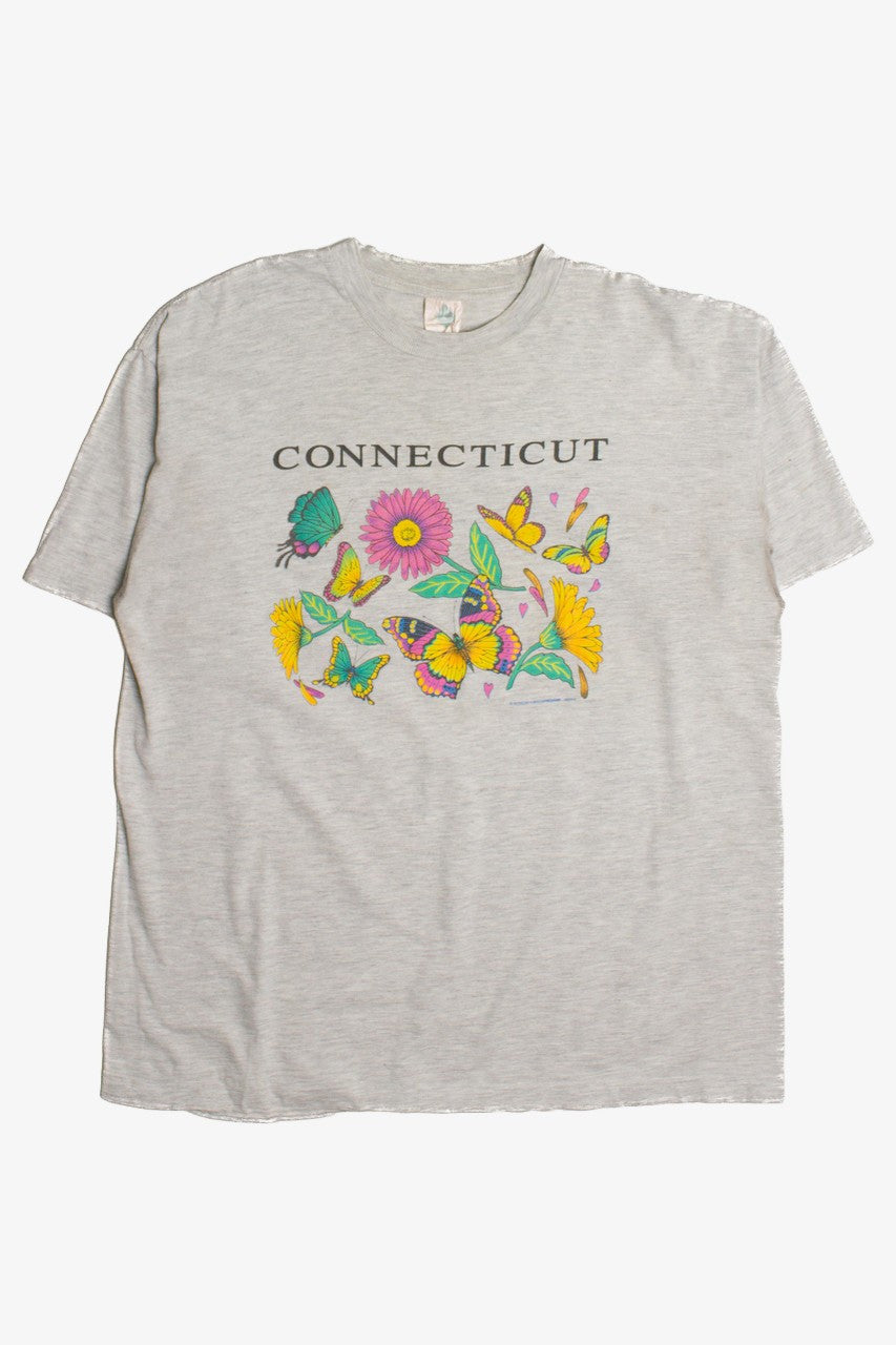 Vintage Connecticut Butterfly T-Shirt (1990s) 8663
