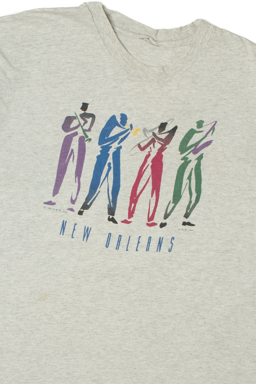 Vintage 1992 "New Orleans" Jazz Quartet T-Shirt