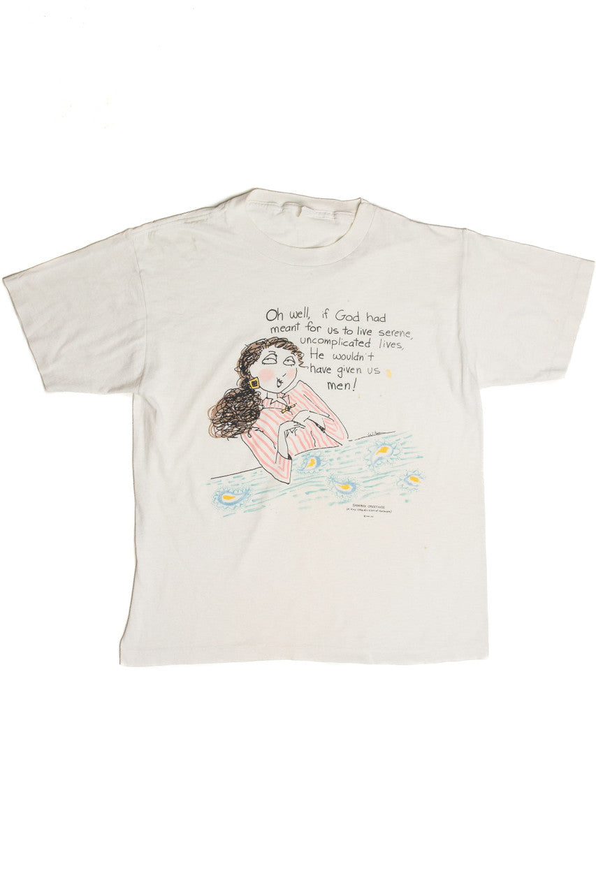 Vintage God Wouldn't Have Given Us Men Quote T-Shirt