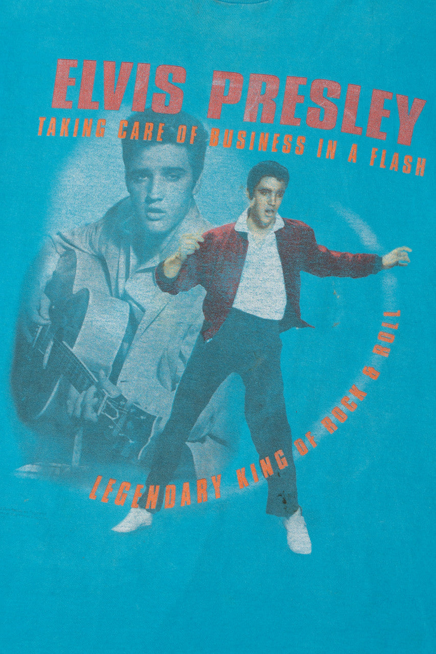 Vintage Elvis Presley "Legendary King Of Rock & Roll" Single Stitch T-Shirt