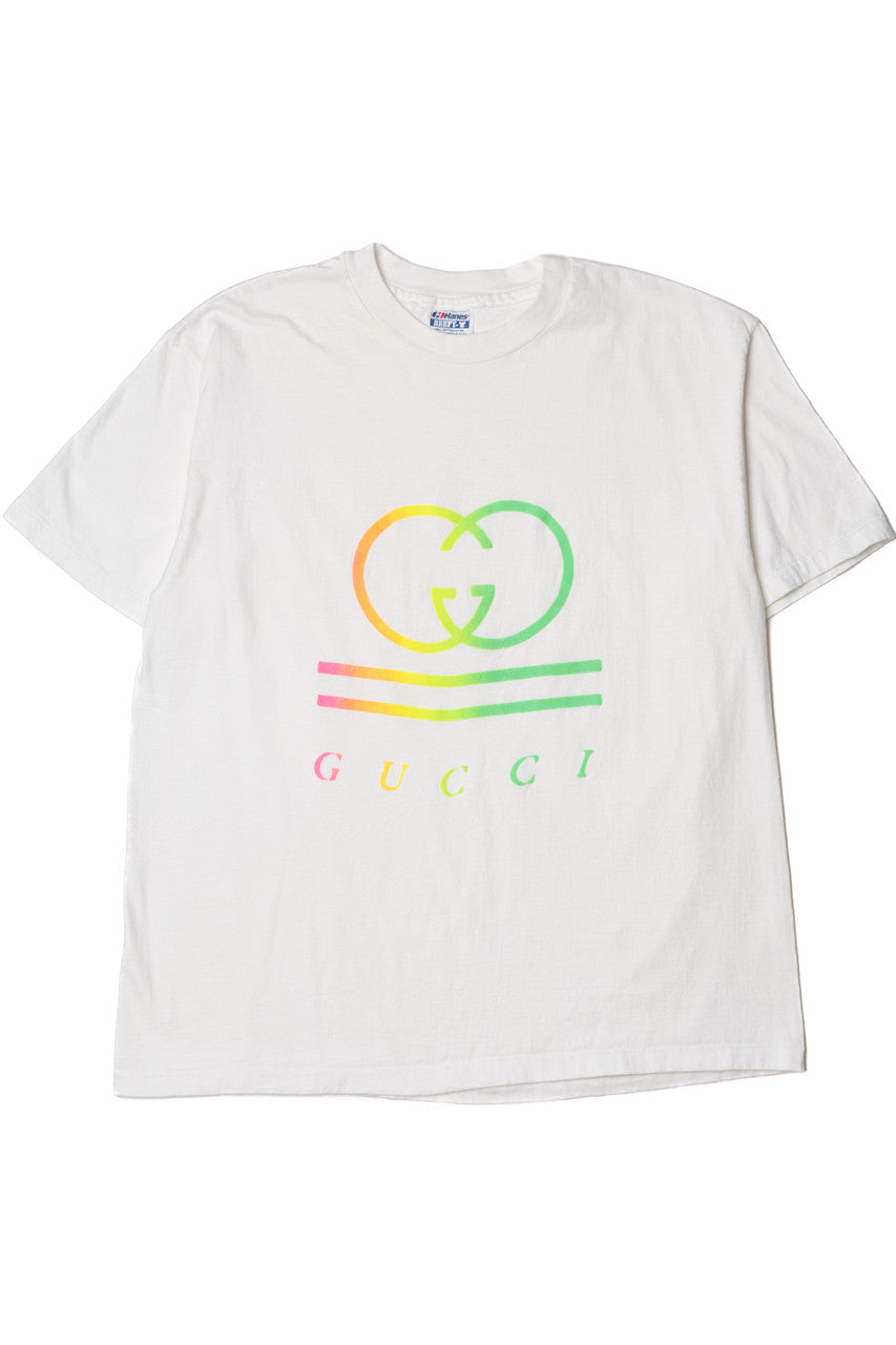 Vintage "Gucci" Embossed Logo Single Stitch T-Shirt