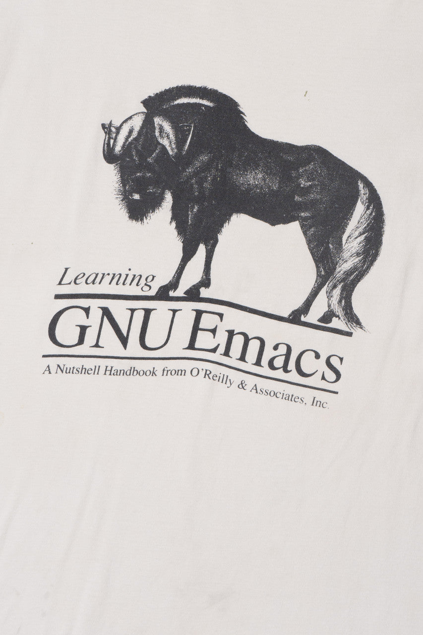 Vintage Distressed "GNU Emacs" Learning T-Shirt
