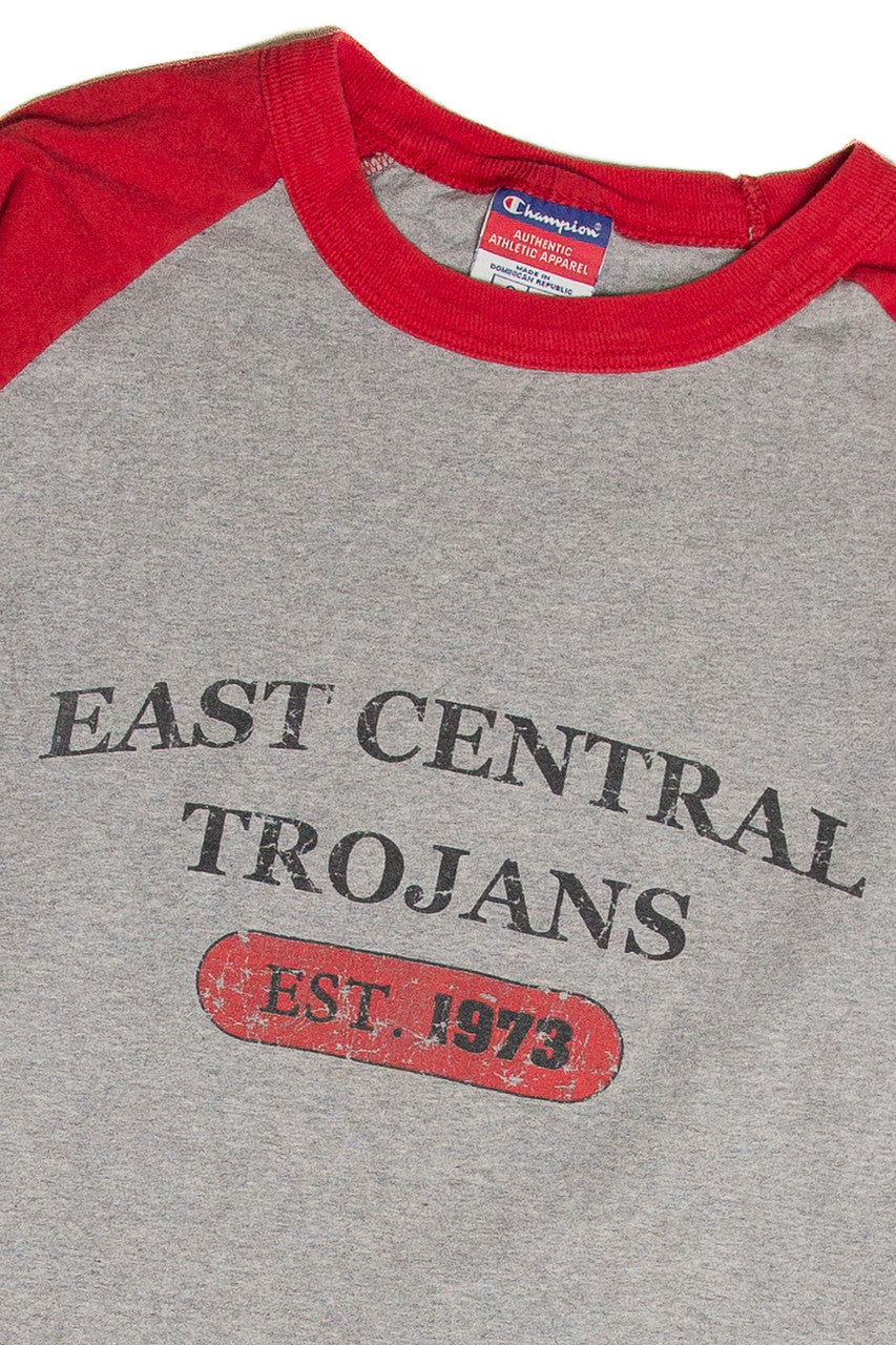 Recycled East Central Trojans Raglan T-Shirt