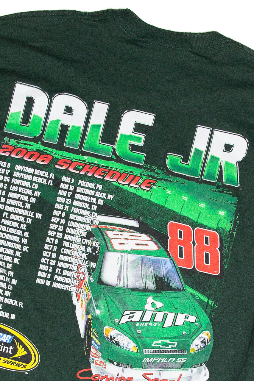 Recycled Dale Jr. 2008 Racing Schedule T-Shirt
