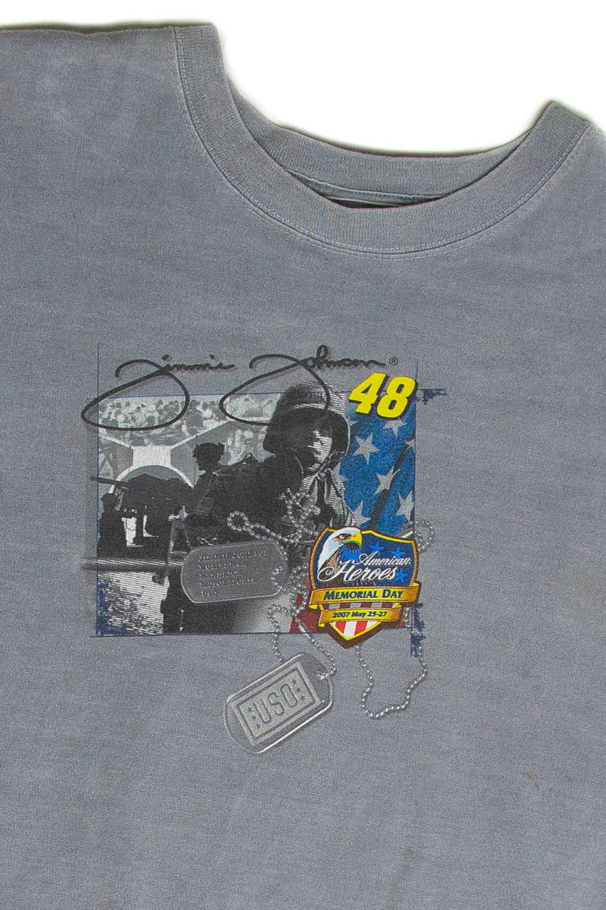 Recycled Jimmie Johnson Memorial Day 2007 T-Shirt