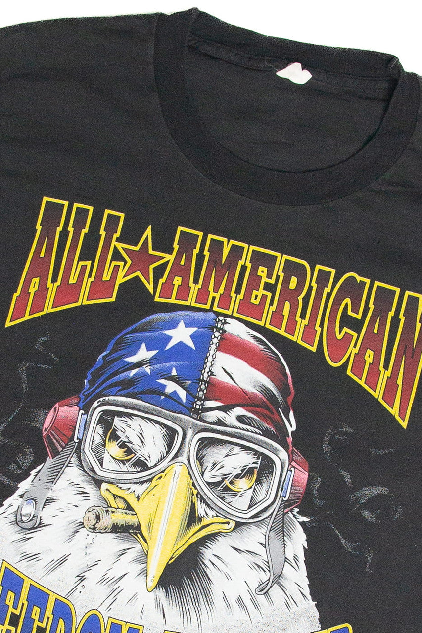 Vintage Daytona Bike Week 1996 All-American Fighter T-Shirt