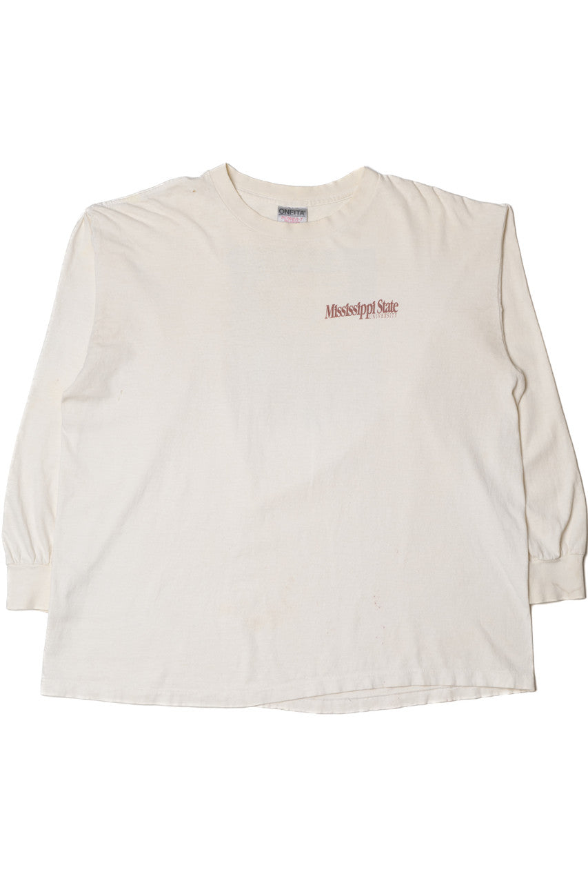 Vintage Mississippi State University "College Of Engineering" Long Sleeve T-Shirt