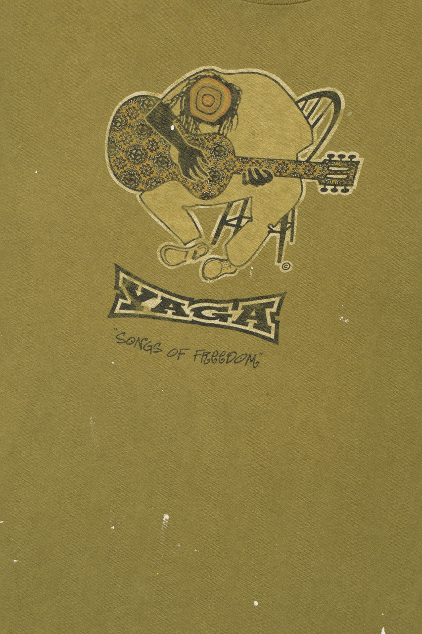 Vintage "Yaga" "Songs Of Freedom" Guitar Player T-Shirt
