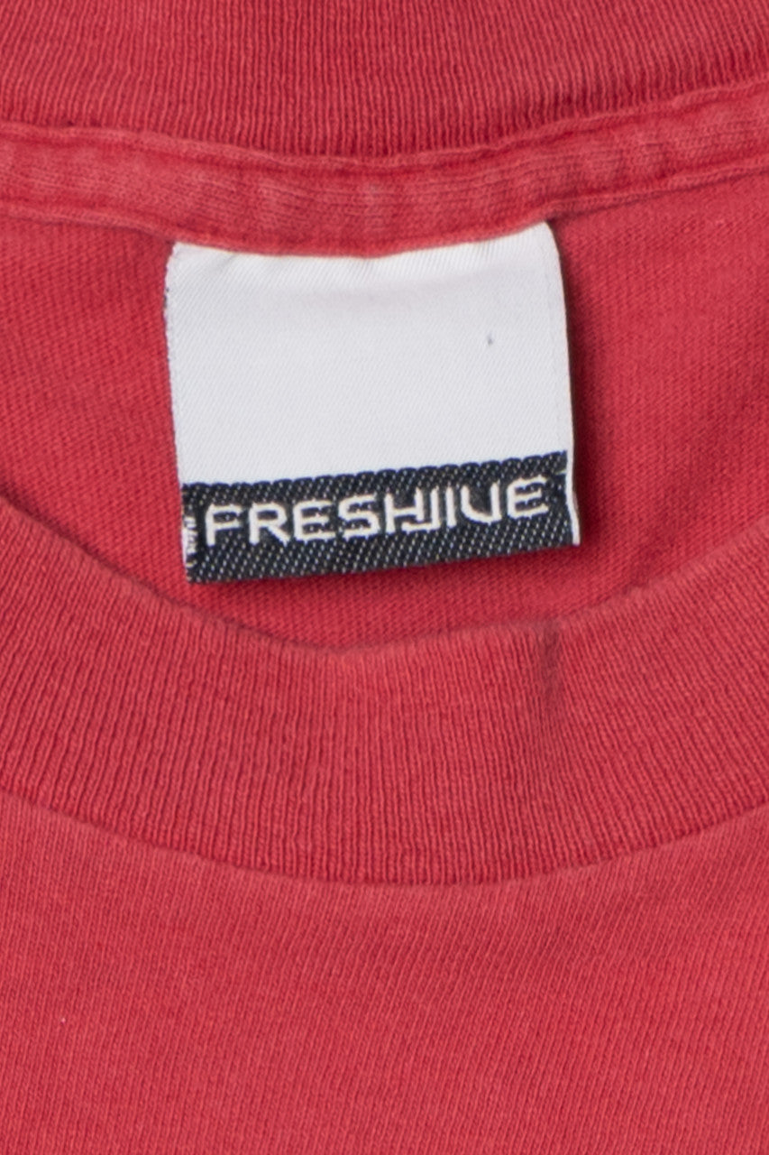 Vintage Distressed "Fresh Jive" Streetwear T-Shirt