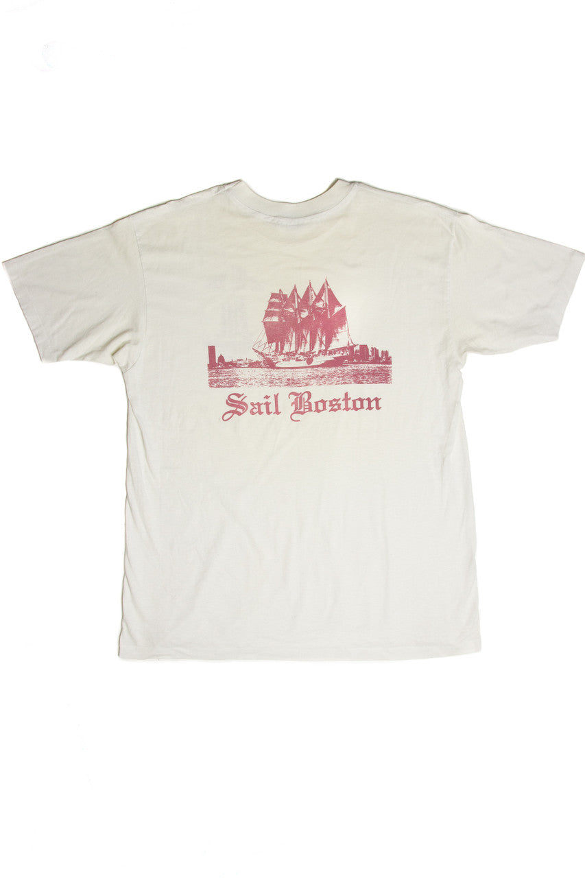Vintage Tall Ships Sail Boston T-Shirt (1992)