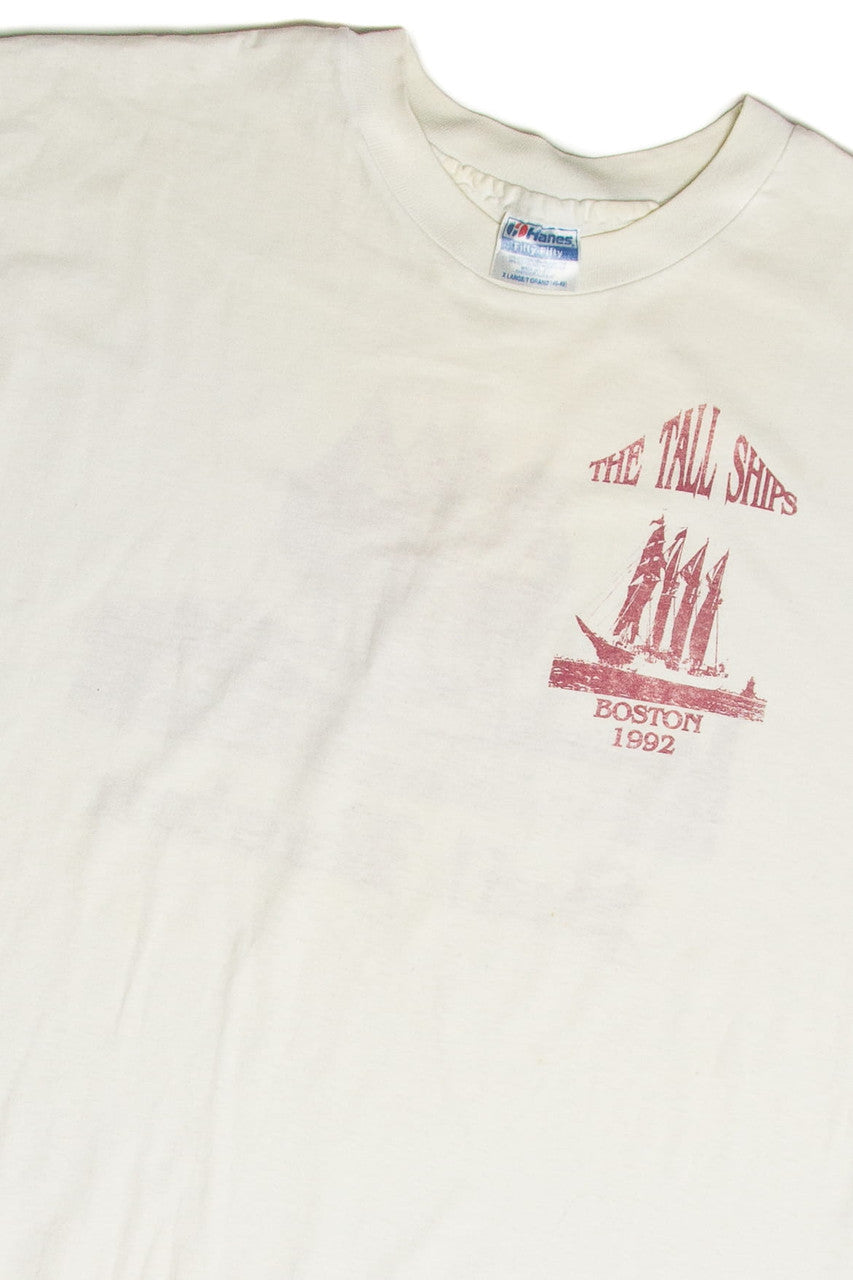 Vintage Tall Ships Sail Boston T-Shirt (1992)