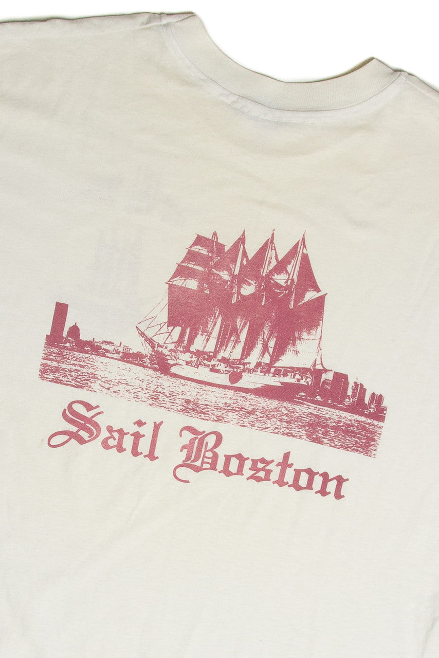 Vintage Tall Ships Sail Boston T-Shirt (1992)