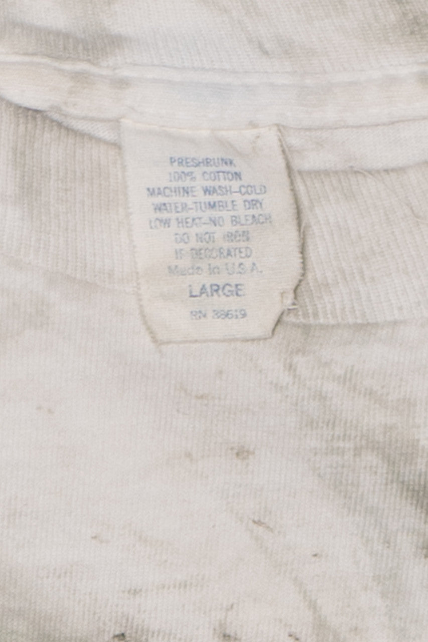 Vintage 1989 Pro Beach Volleyball Paint Dyed T-Shirt