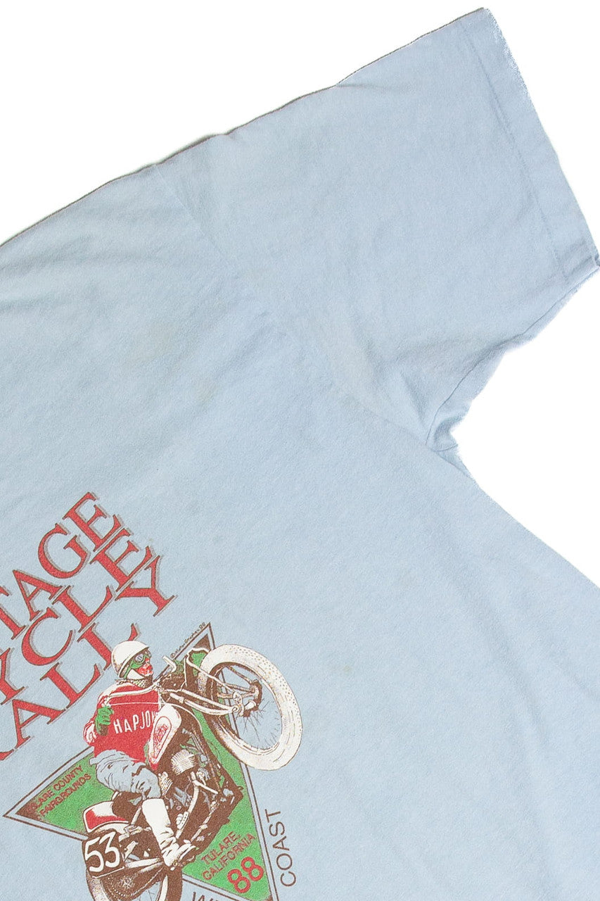 Vintage Tulare CA Vintage Cycle Rally T-Shirt (1988)