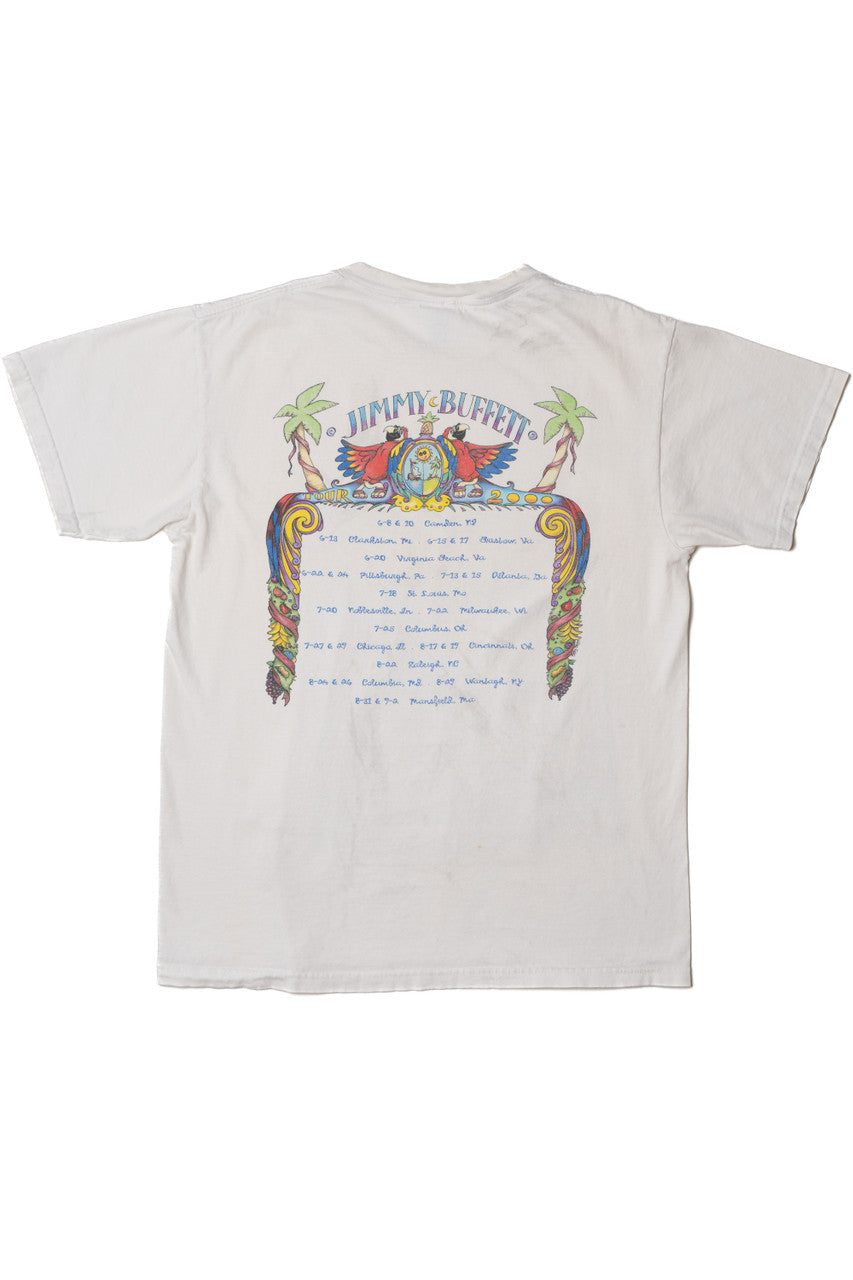 Vintage 2000 Y2K Jimmy Buffett Tour T-Shirt