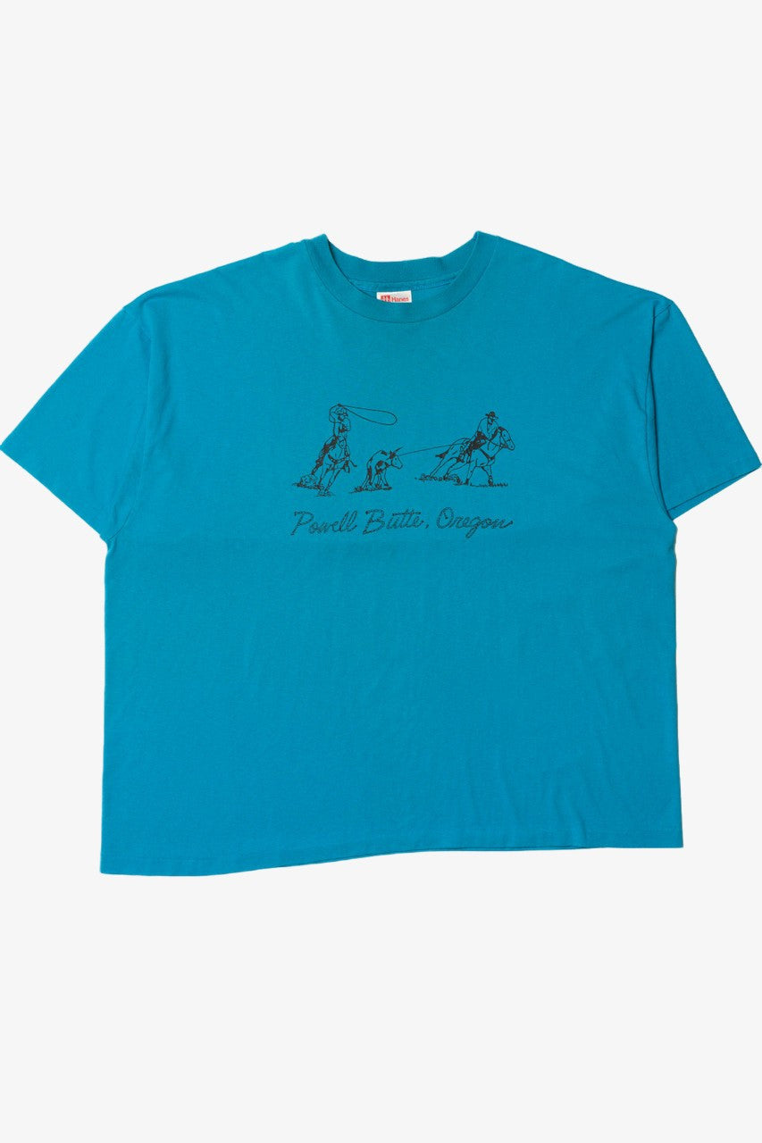 Vintage "Powell Butte, Oregon" Cattle Ranchers Lasso T-Shirt