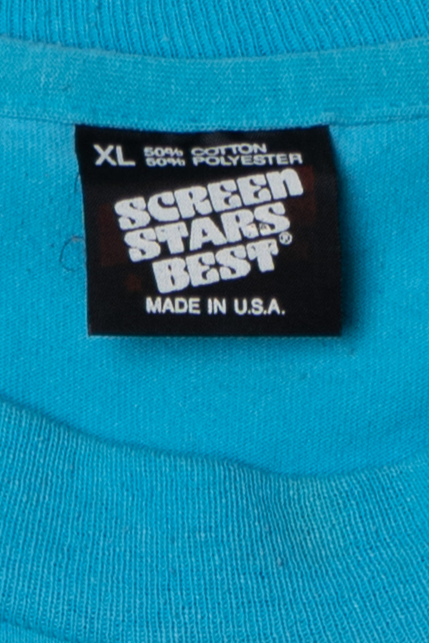 Vintage "Hold Your Temper Hug Your Child" Child Abuse Hotline T-Shirt