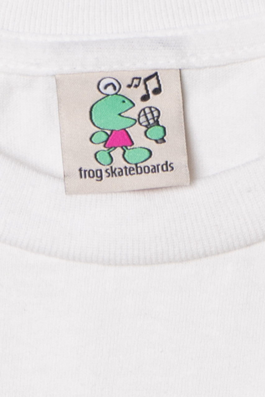 Krazy Frankie Space Monkey Frog Skateboards T-Shirt