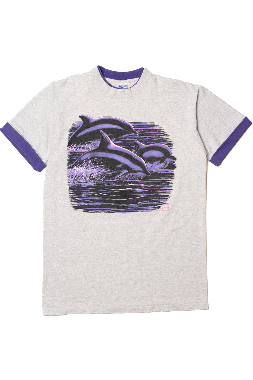 Vintage 1996 Purple Dolphins T-Shirt