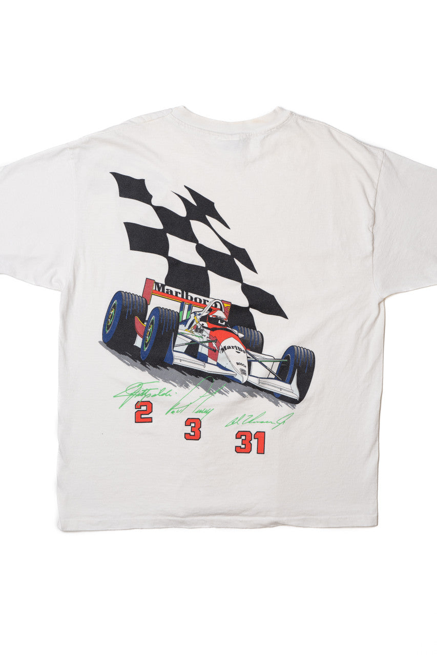 Vintage 1994 Distressed Marlboro Racing Team Pocket T-Shirt