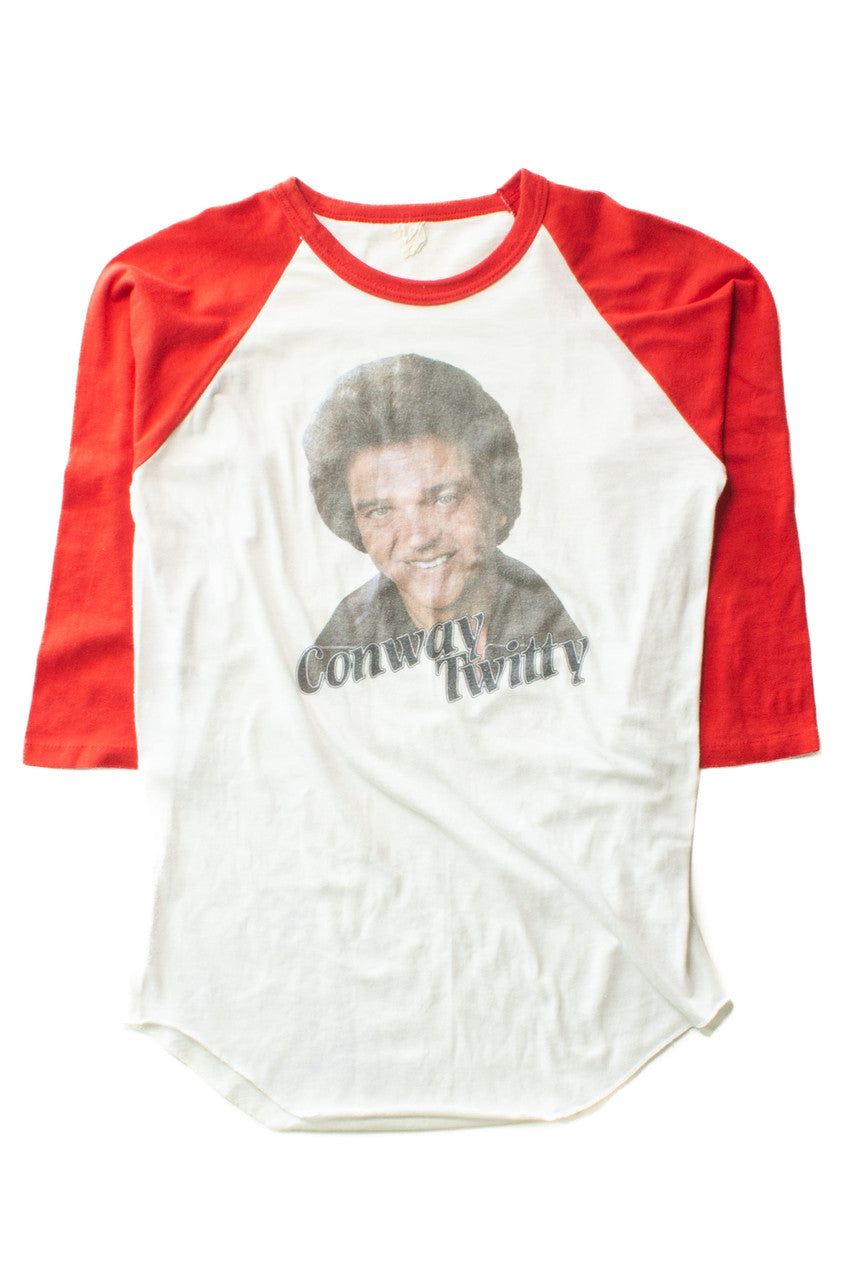 Vintage Conway Twitty 3/4 Sleeve Raglan T-Shirt (1970s)