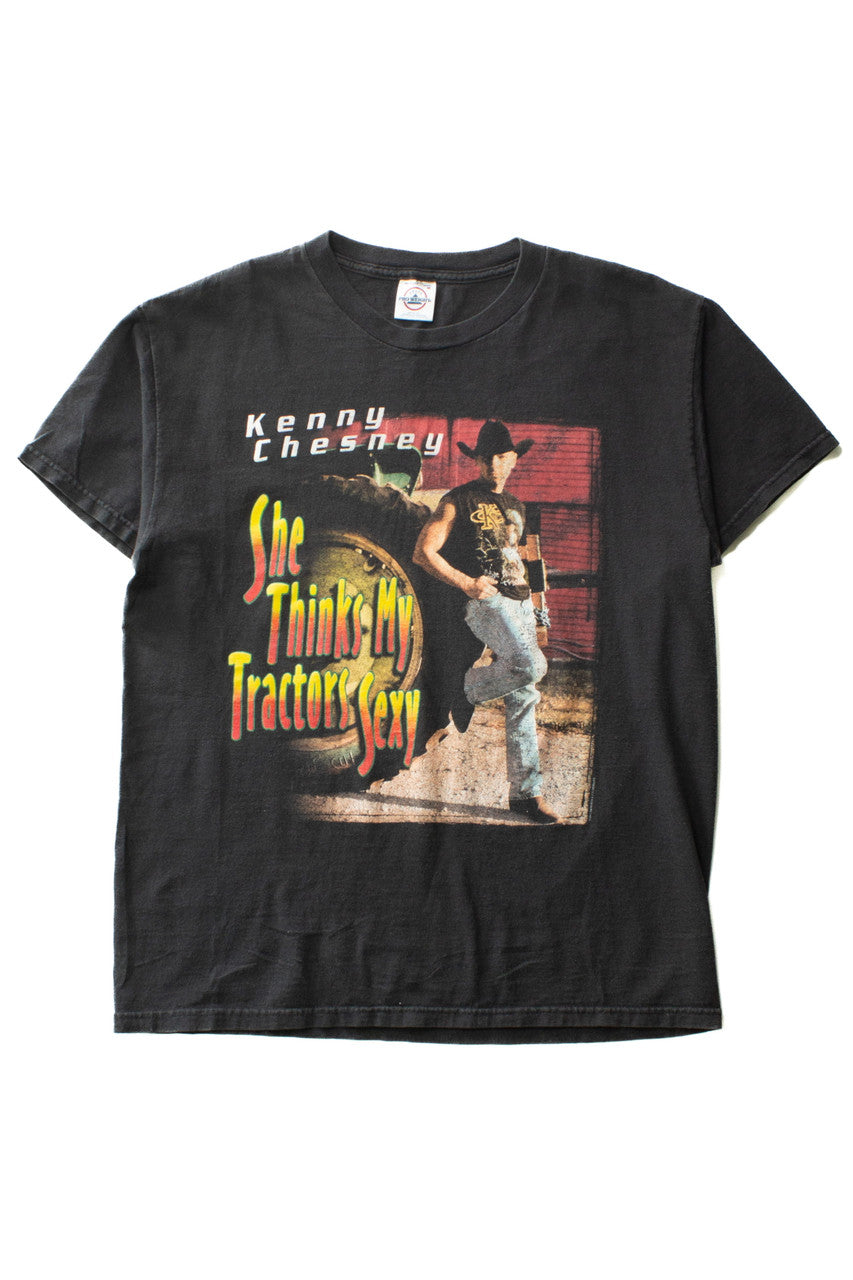 Vintage Kenny Chesney She Thinks My Tractor's Sexy T-Shirt (2001)