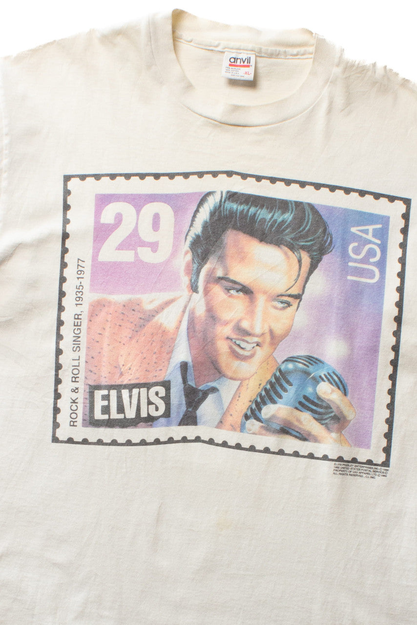 Vintage Elvis Stamp T-Shirt (1992)