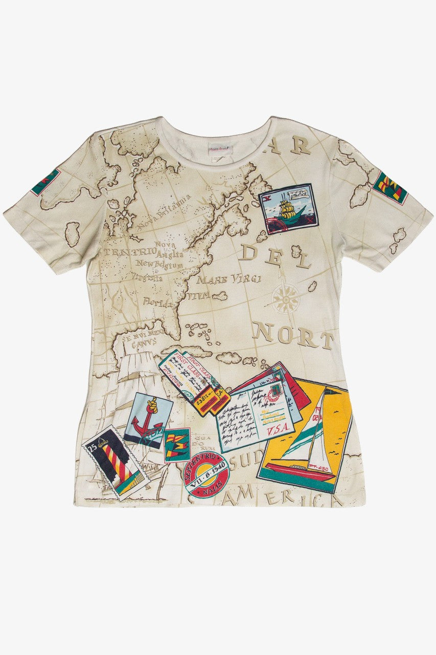 Vintage Bobbie Brooks Map T-Shirt